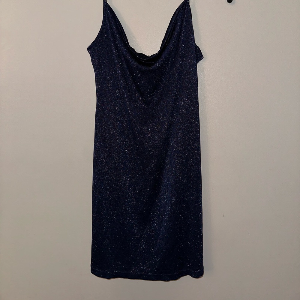 Sparkling blue dress